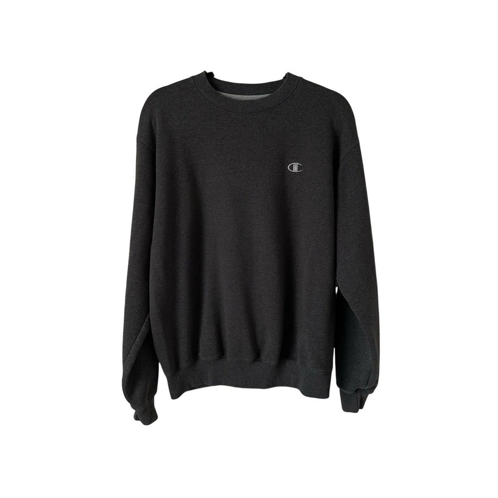 3/$20 💥 Champion ECO Authentic Crewneck Sweatshirt Dark Gray Cotton Blend‎ M